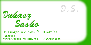 dukasz sasko business card